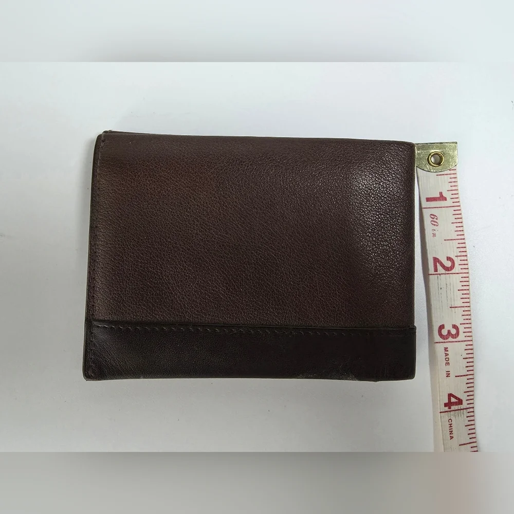 Tumi Bifold Men's Brown Leather Two Tone Wallet